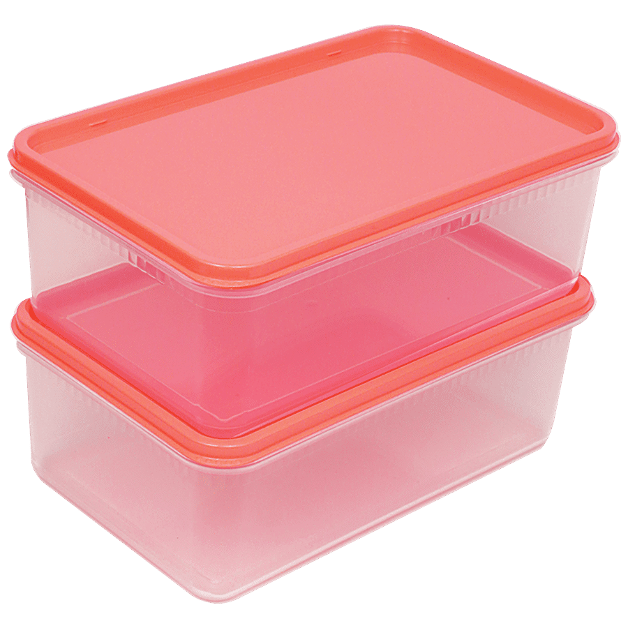 Unica Flamante Rectangular Containers Set - Durable