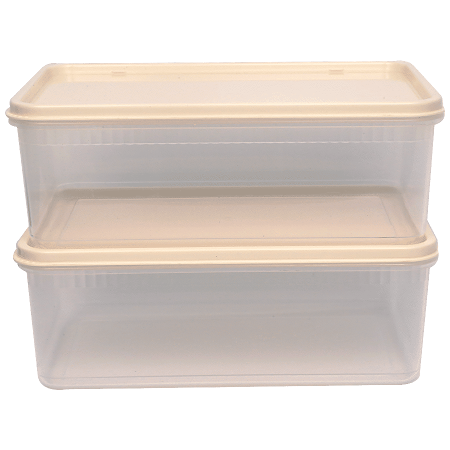 Unica Flamante Rectangular Containers Set - Durable