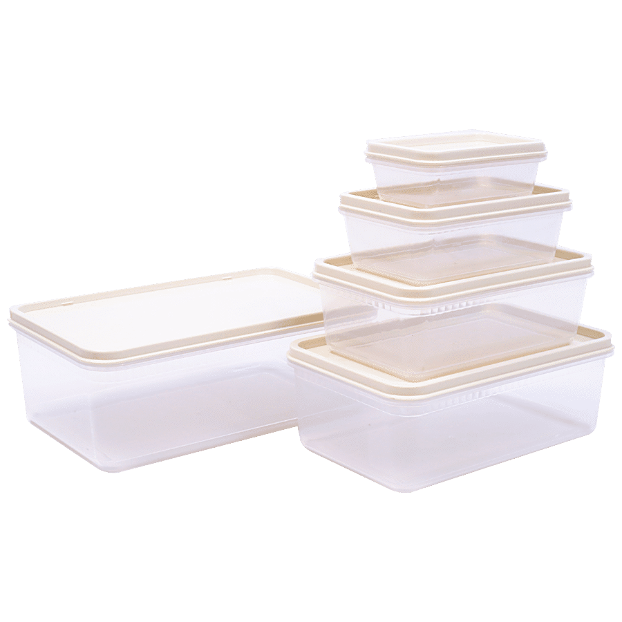 Unica Flamante Rectangular Containers Set - Durable