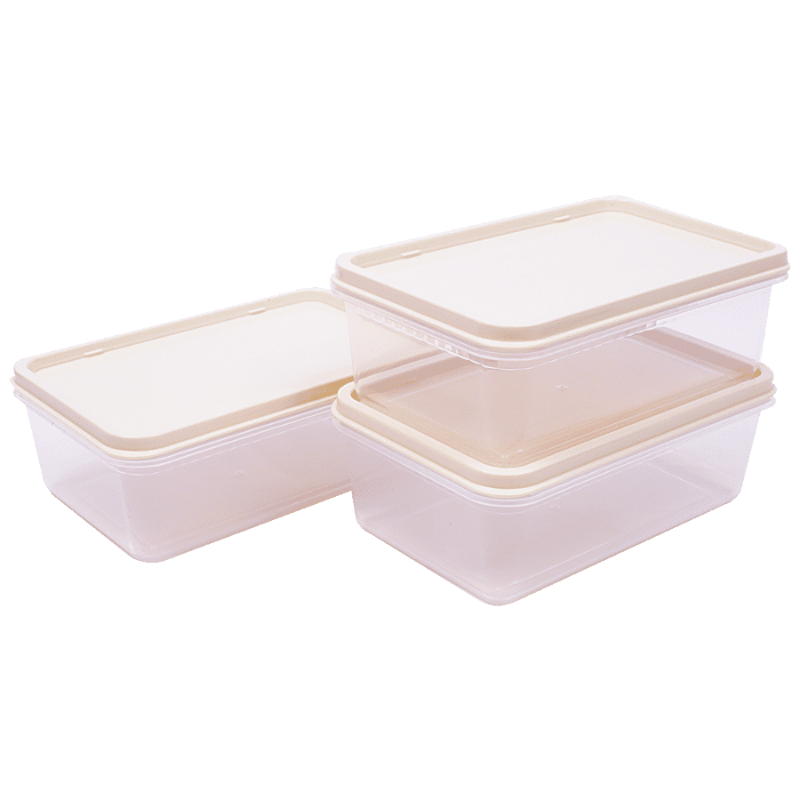 Unica Flamante Rectangular Containers Set - Durable