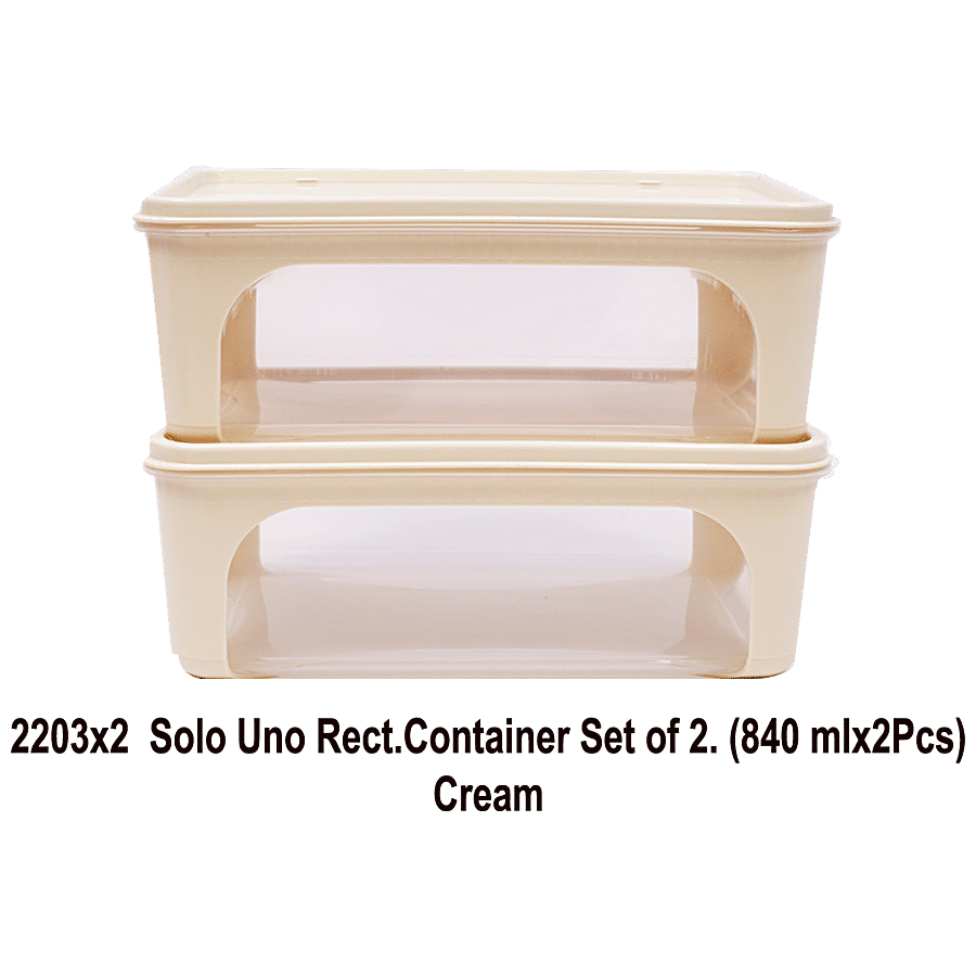 Unica Solo Uno Rectangular Containers - Airtight Storage