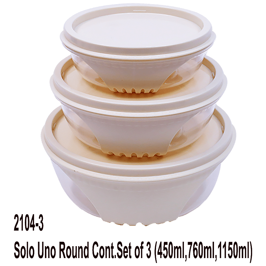 Unica Solo Uno Round Containers Set - Air Resistant