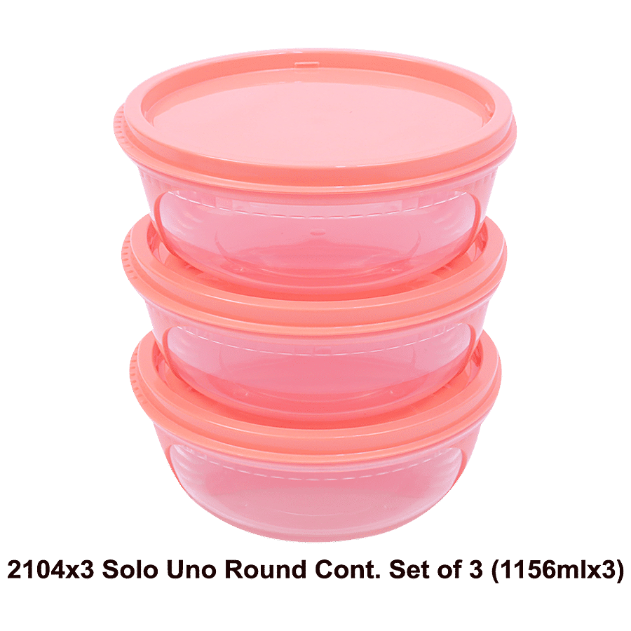 Unica Solo Uno Round Containers Set - Durable