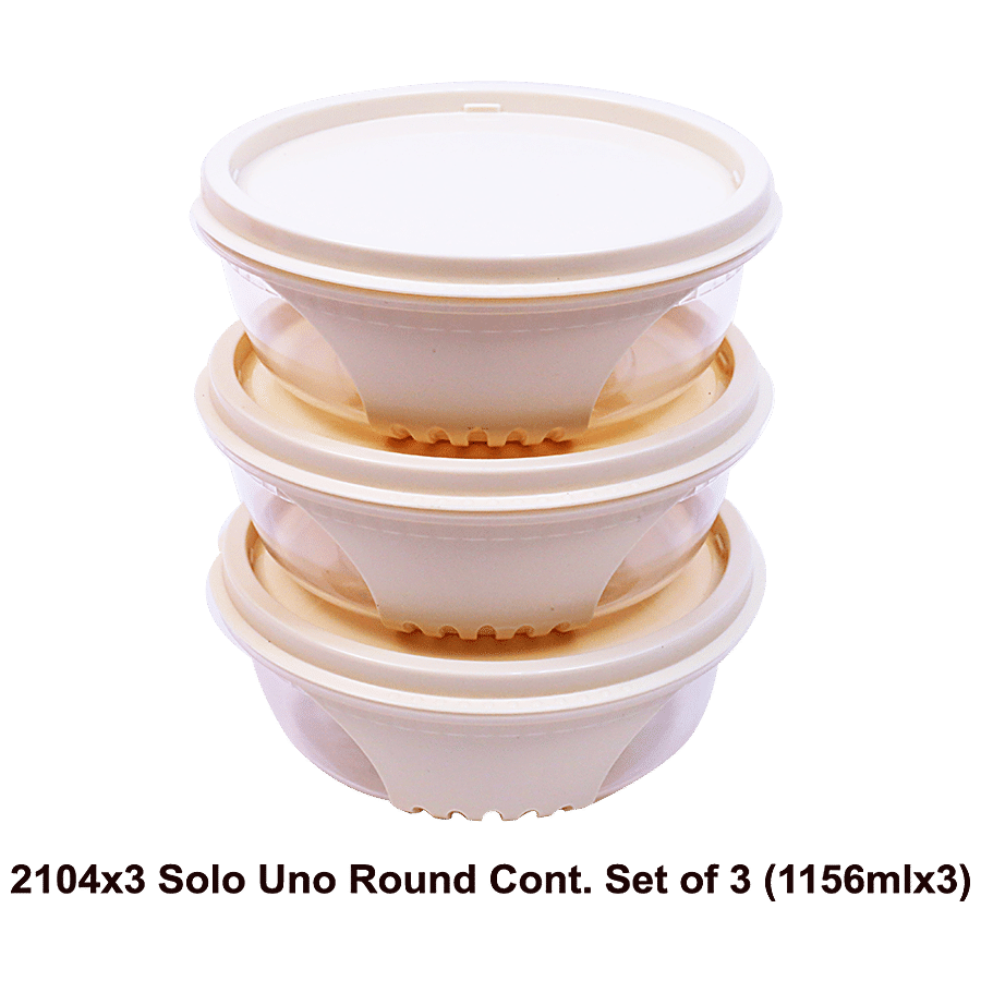 Unica Solo Uno Round Containers Set - Durable