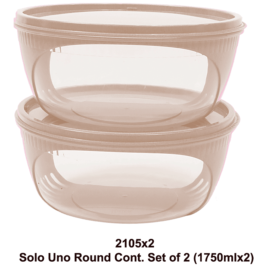 Unica Solo Uno Round Containers Set - Durable