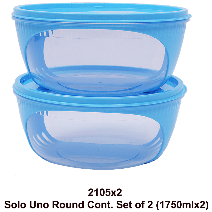 Unica Solo Uno Round Containers Set - Durable