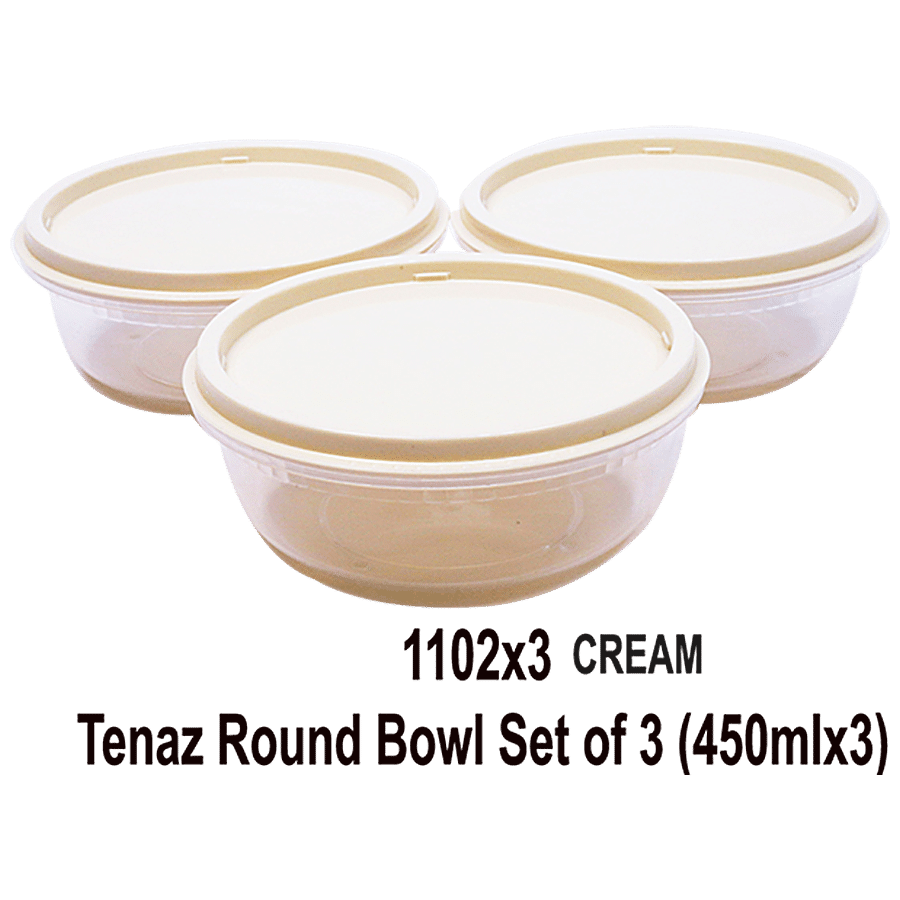 Unica Tenaz Round Bowl Set - Airtight Storage