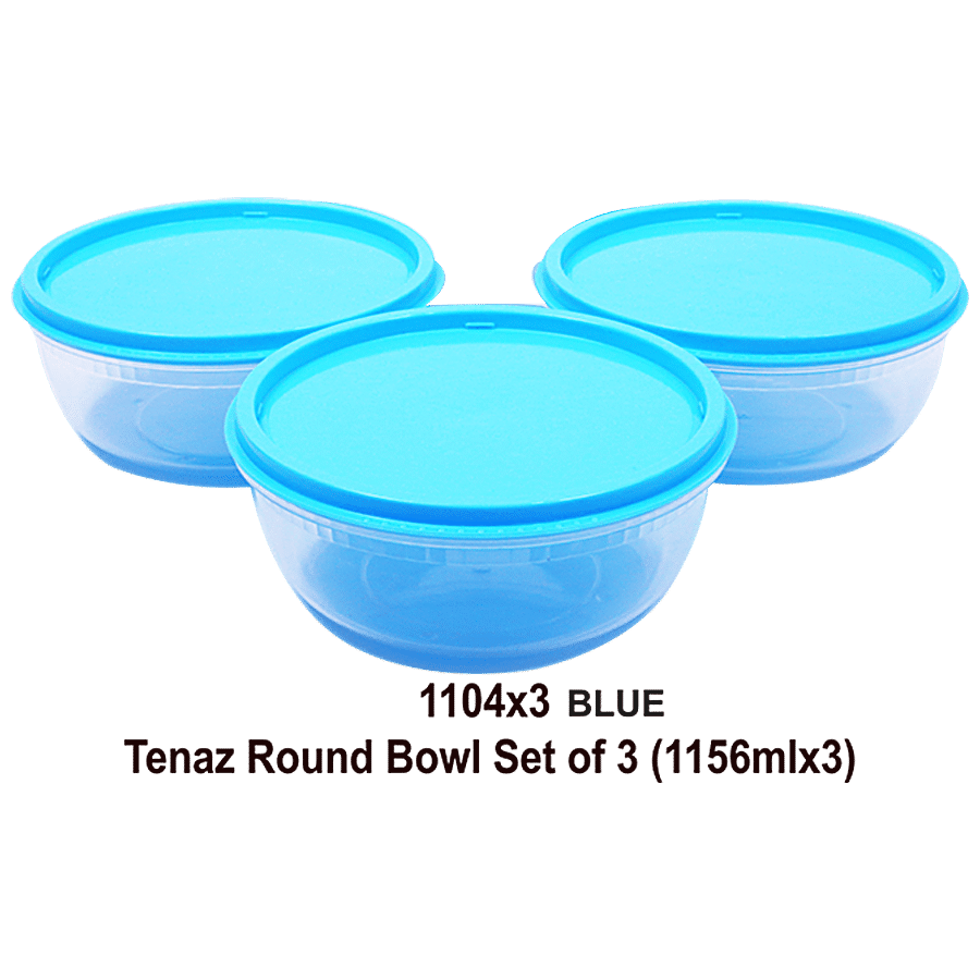 Unica Tenaz Round Bowl Set - Airtight Storage