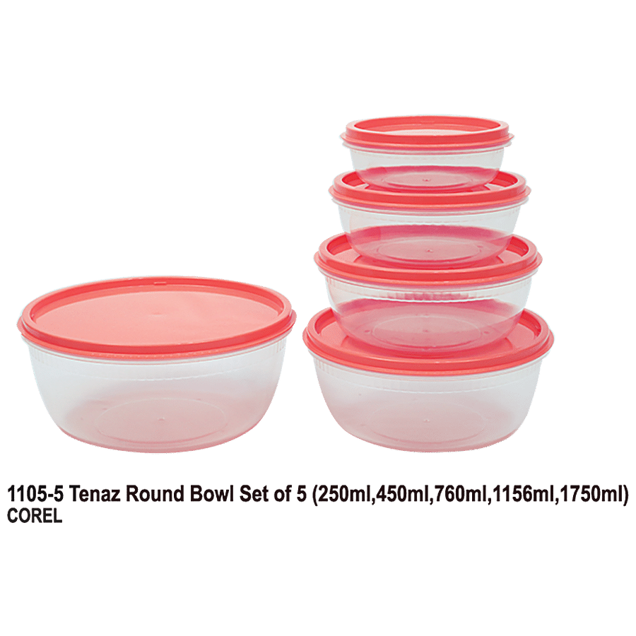 Unica Tenaz Round Bowl Set - Airtight Storage