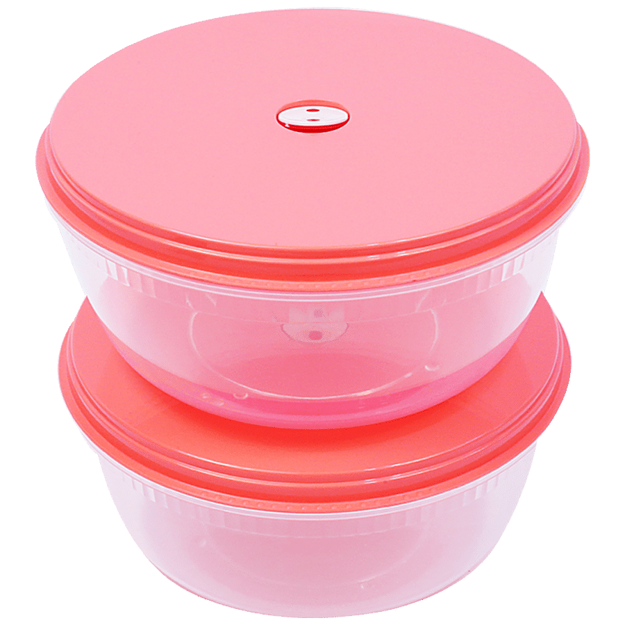 Unica Tenaz Round Vent Lid Bowl Set - Airtight Storage