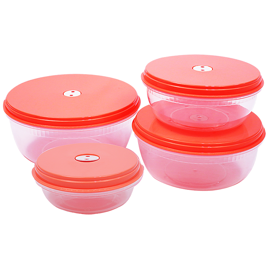 Unica Tenaz Round Vent Lid Bowl Set - Airtight Storage