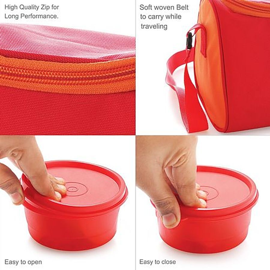 Cello Max Fresh Sling Lunch Box with Bag