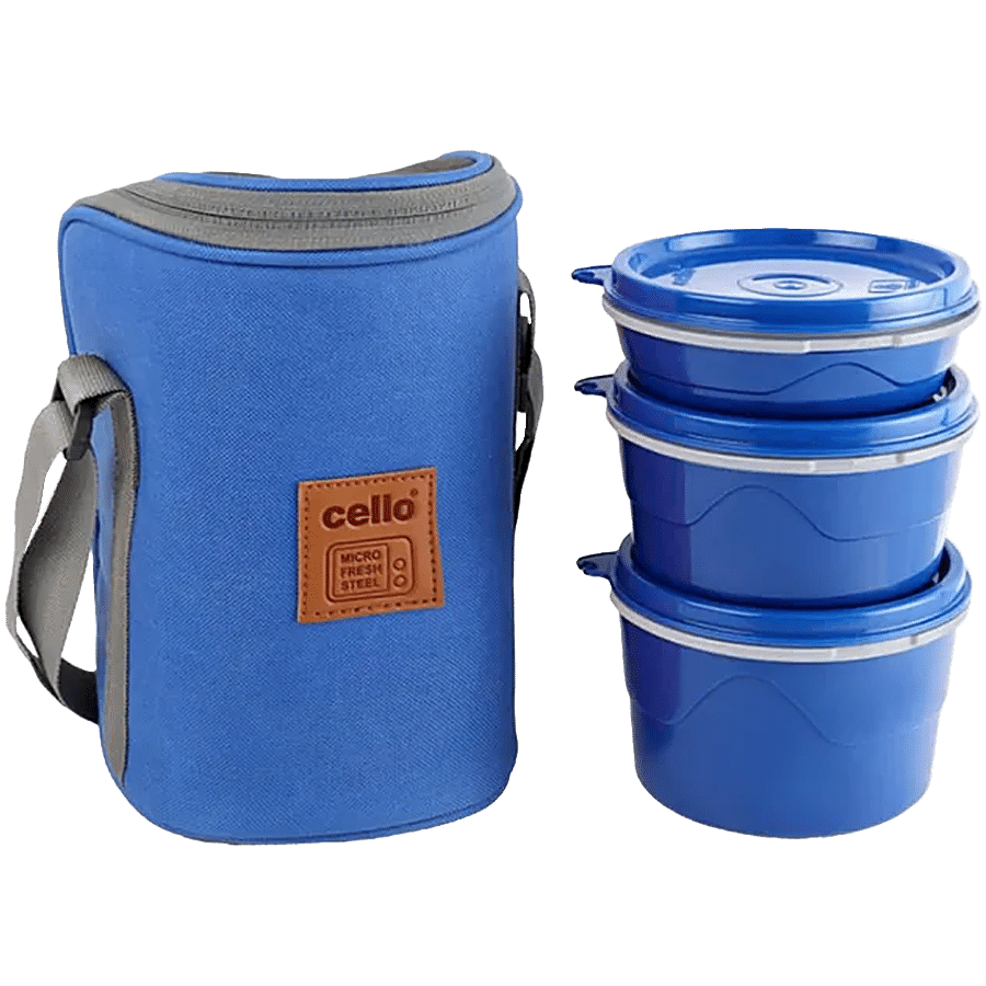 Cello Max Fresh Thermoware Hot Wave Lunch Box/Tiffin Box - Inner Steel