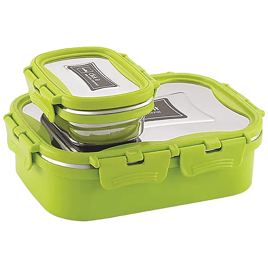 Cello Thermo Click Lunch Pack - Stainless Steel