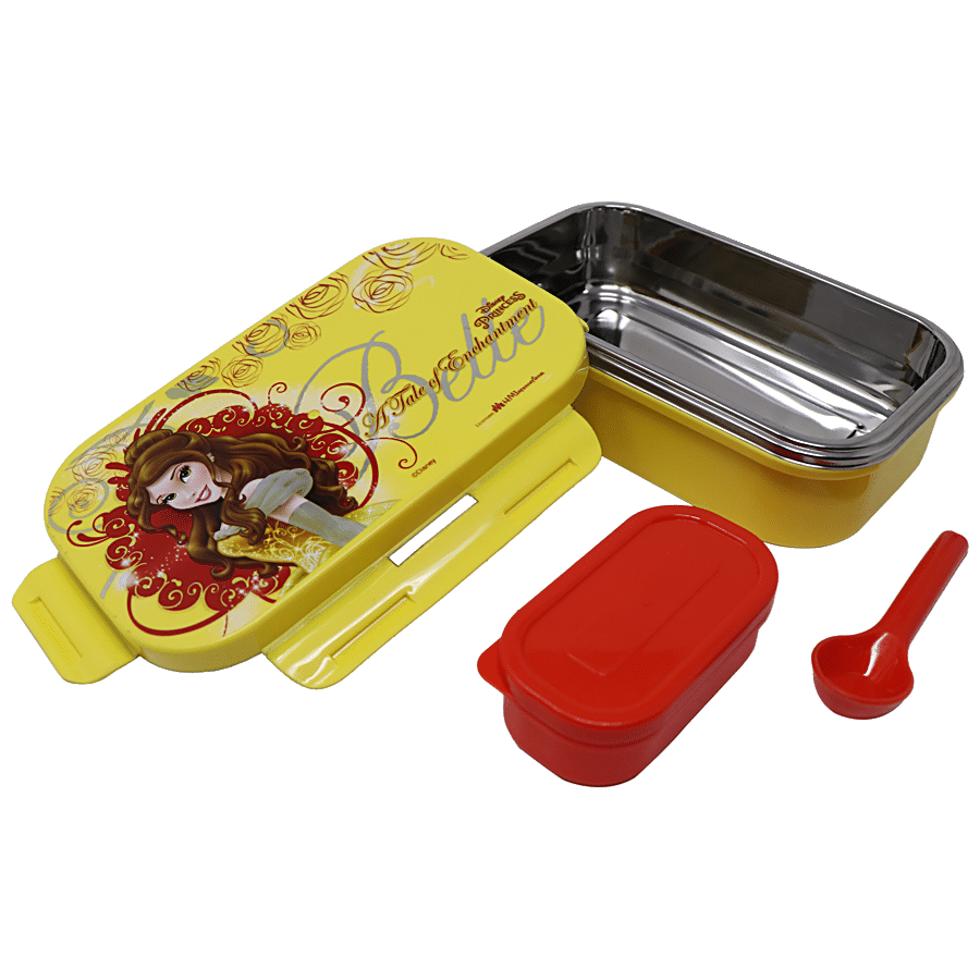 Hm International Disney Belle Princess Insulated Stainless Steel Lunch Box / Tiffin Box - HMPCLB 99545-BEL