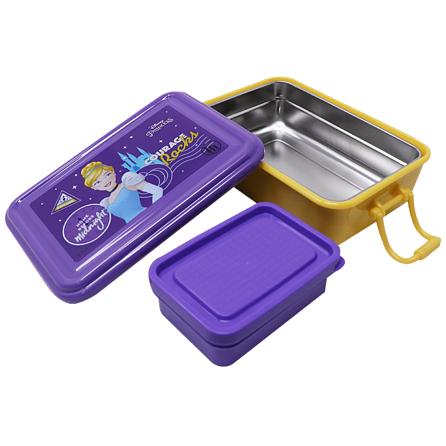 Hm International Disney Cinderella 304 Stainless Steel Lunch Box/Tiffin Box - HMWWLB 72272-CIN