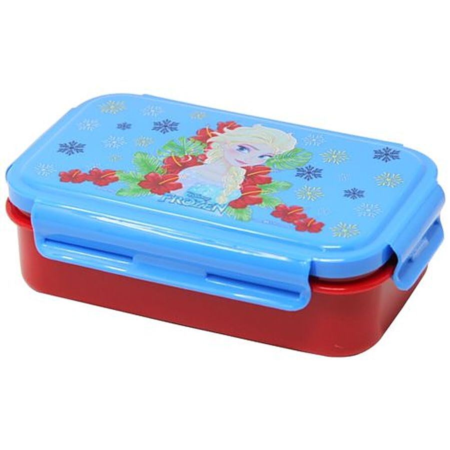 Hm International Disney Frozen Kids Plastic Lunch Box With Detachable Steel Tray