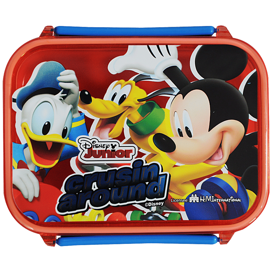 Hm International Disney Mickey Mouse Plastic Lunch Box/Tiffin Box - HMGSLB 22004-MK