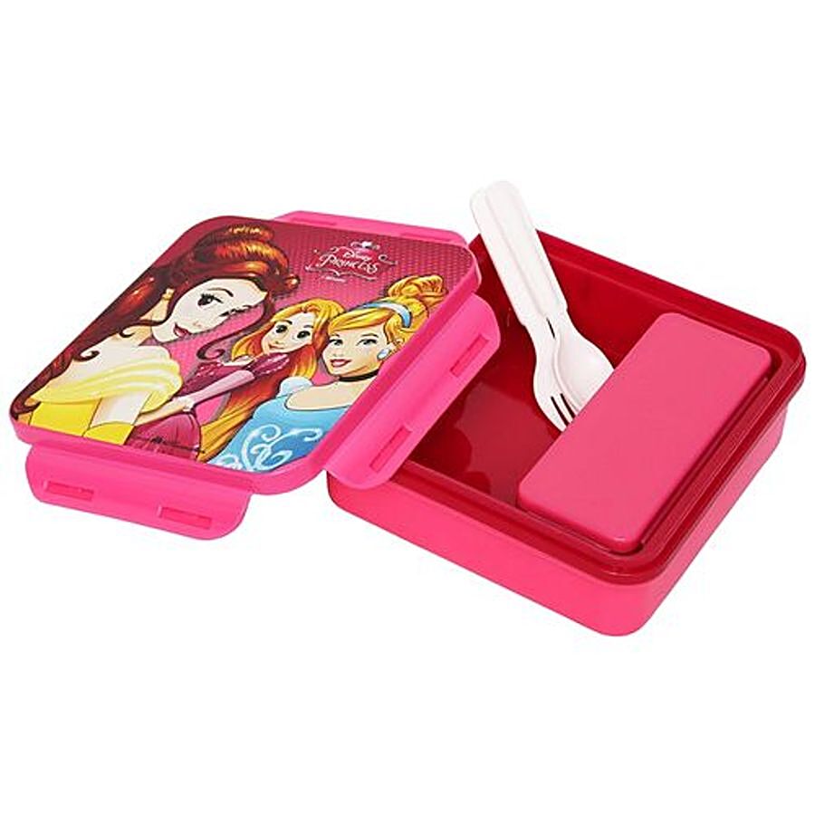 Hm International Disney Princess Insulated Hot Case Square Shaped Kids Plastic Lunch Box