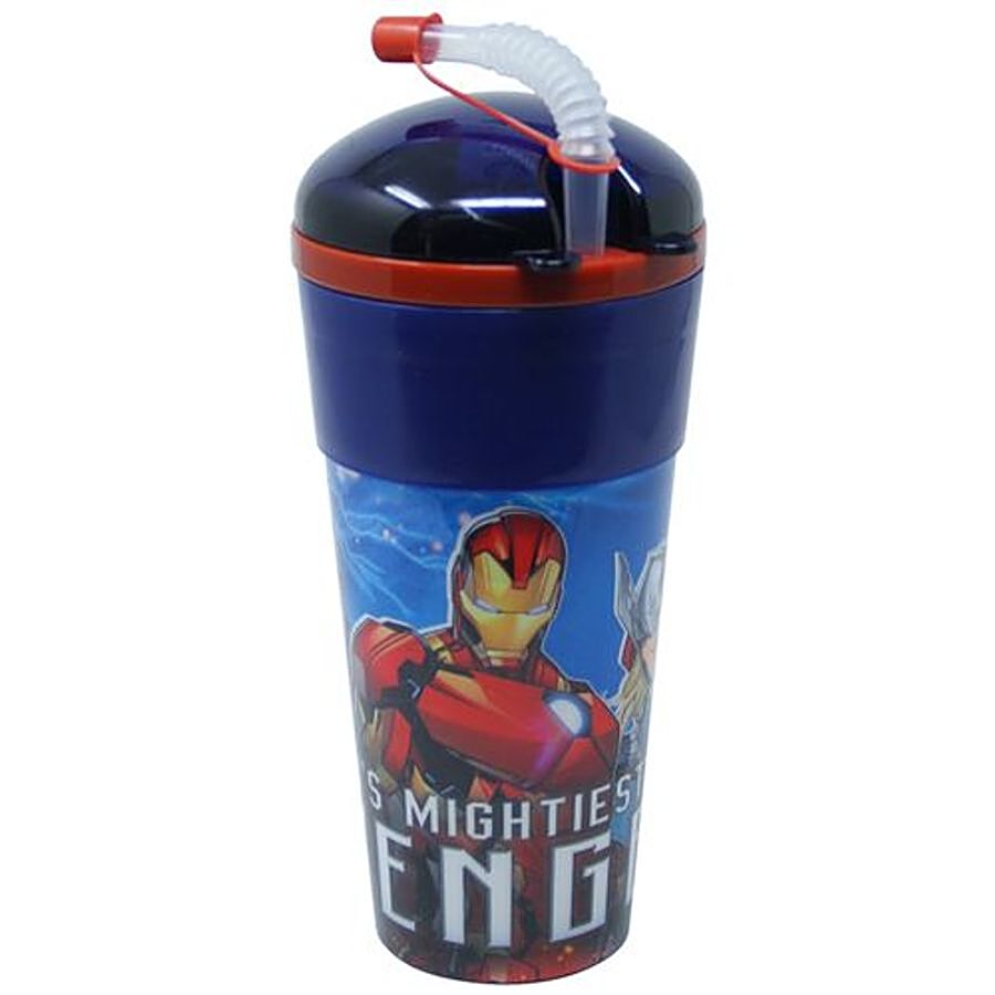 Hm International Marvel Avengers 2-In-1 Snackeez Bottle With Snack Box