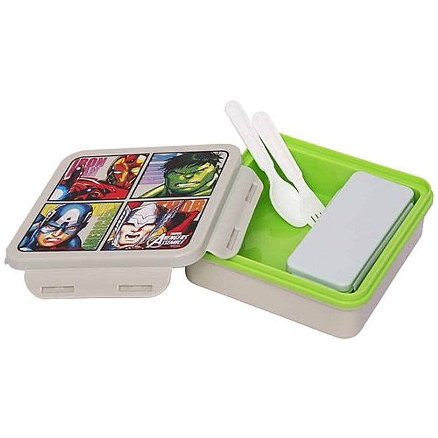 Hm International Marvel Avengers Insulated Hot Case Square Shaped Kids Plastic Lunch Box