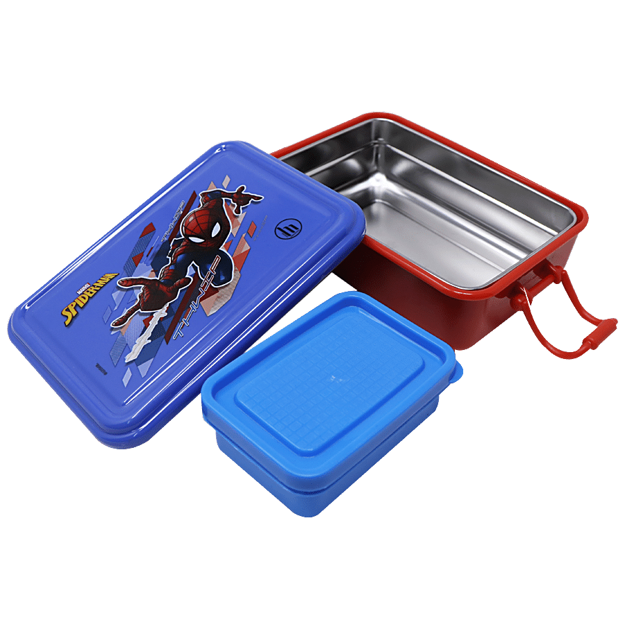 Hm International Marvel Spider Man 304 Stainless Steel Lunch Box/Tiffin Box - HMWWLB 00814-SPM