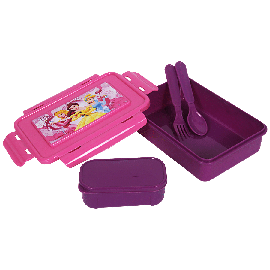 Hm International Plastic Lunch Box/Tiffin Box - Disney Princess