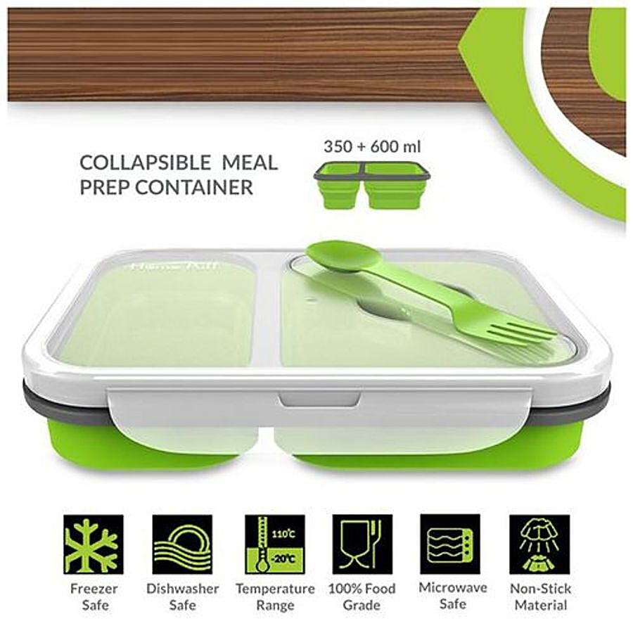 Home Puff Collapsible Lunch Box/Tiffin Box - 2 Compartment