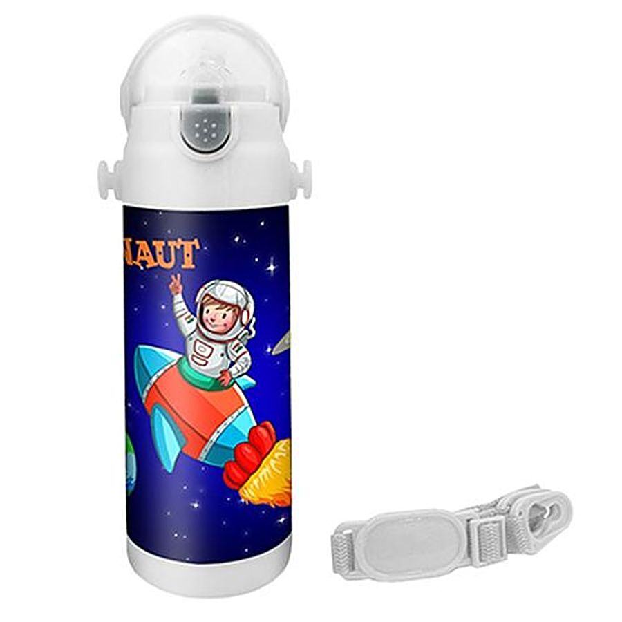 Hot Muggs Insulated Stainless Steel Easy Sip Bottle - Want To Be An Astronaut