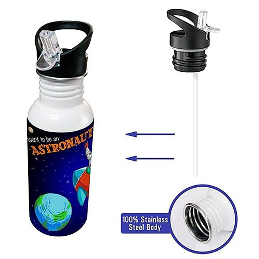 Hot Muggs Stainless Steel Sipper Cap Bottle - Want To Be An Astronaut