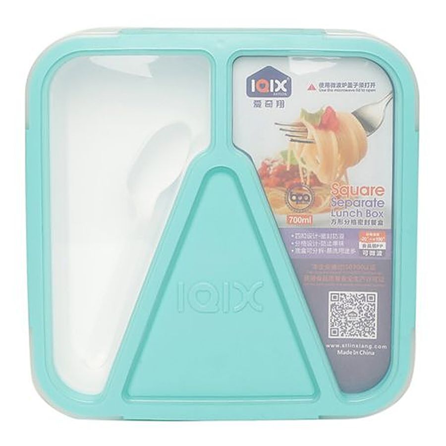 Iqix Plastic Lunch Box - Blue