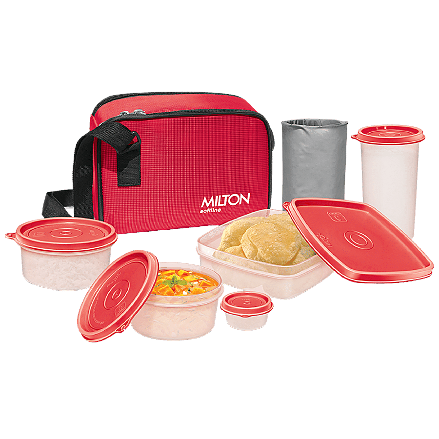 Milton Prime Lunch Plastic Tiffin Box Set - Leak Proof