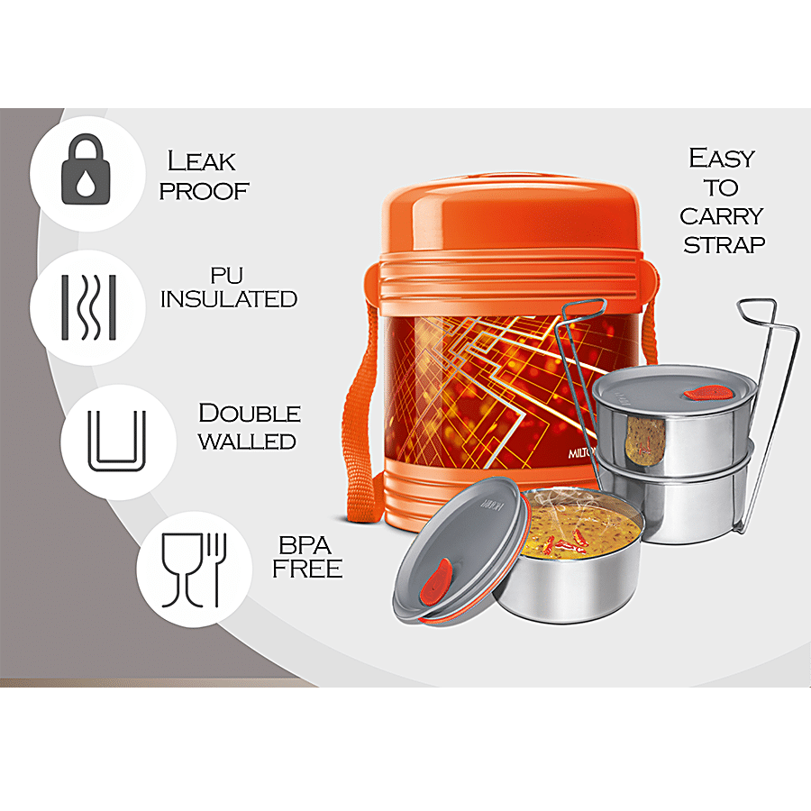 Milton Tiffin Set - With 3 Containers