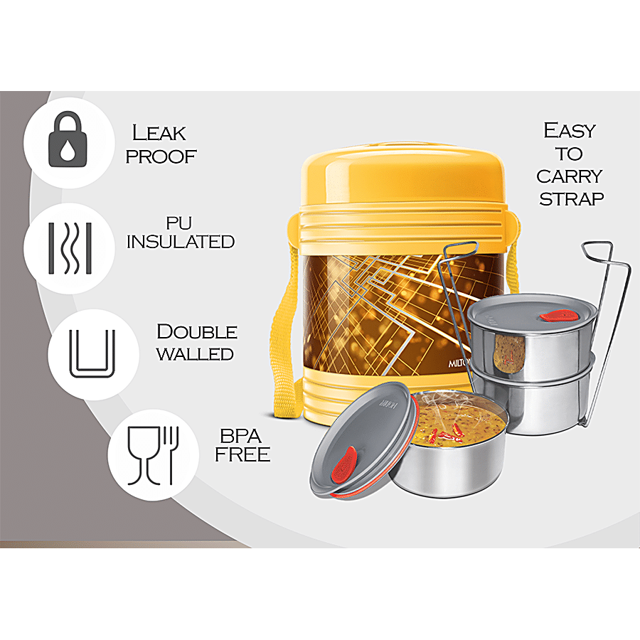 Milton Tiffin Set - With 3 Containers