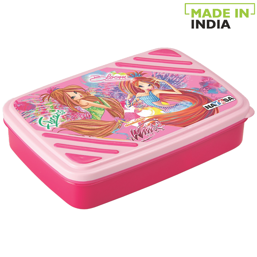 Nayasa Spill Guard No.4 Kids Lunch Box - Pink