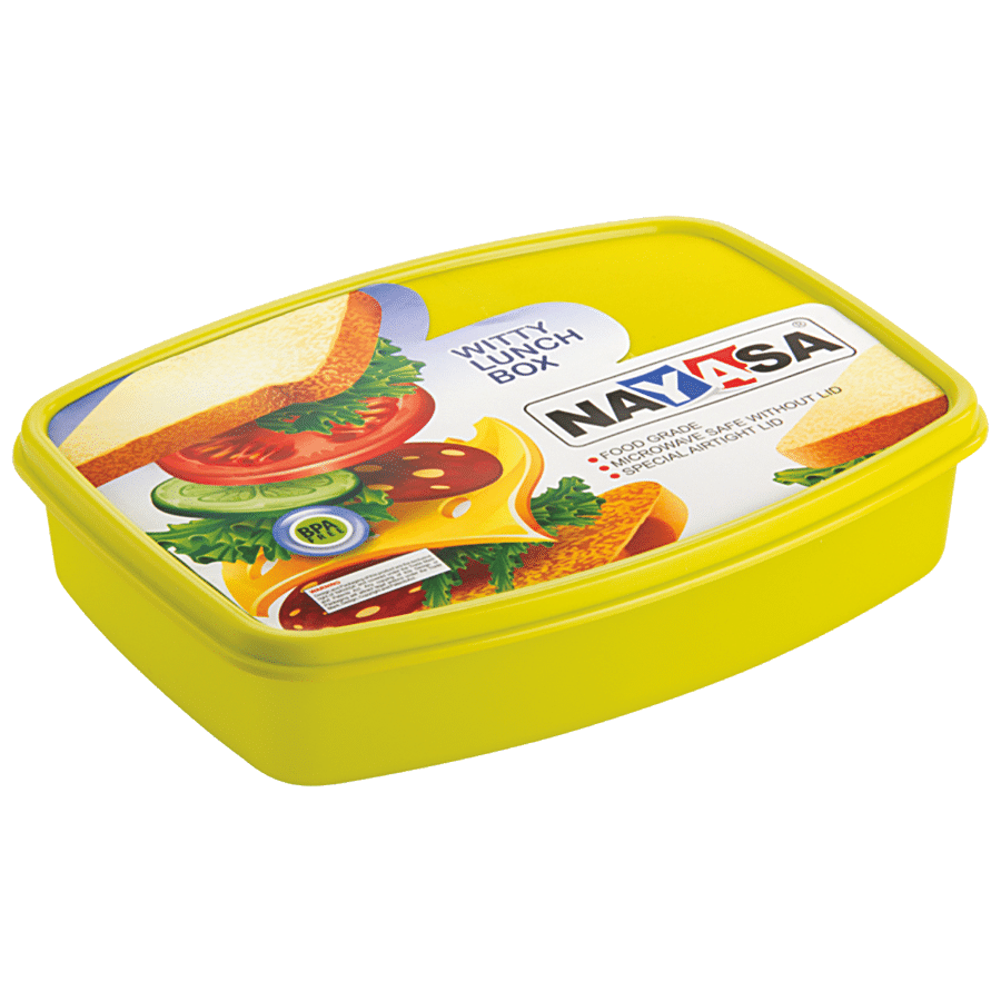 Nayasa Witty Big Plastic Lunch Box For Kids