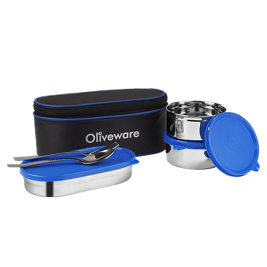 Oliveware Sophia Lunch Box With Steel Spoon