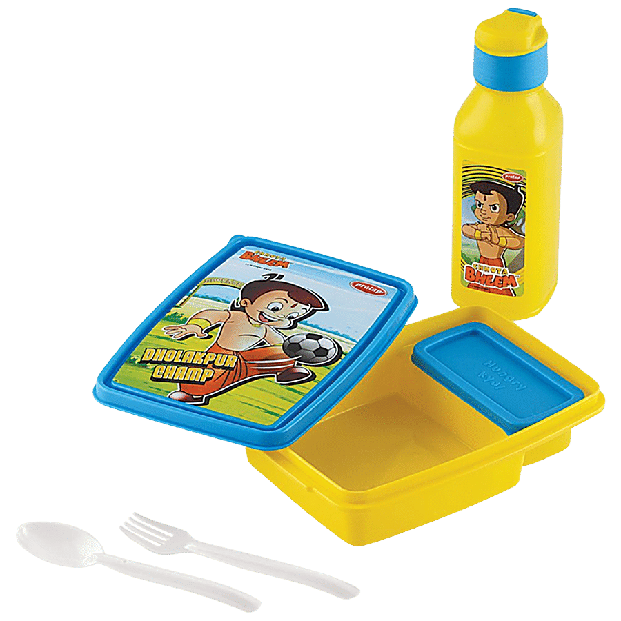 Pratap Fun Time Chhota Bheem Lunch Container Set - Junior