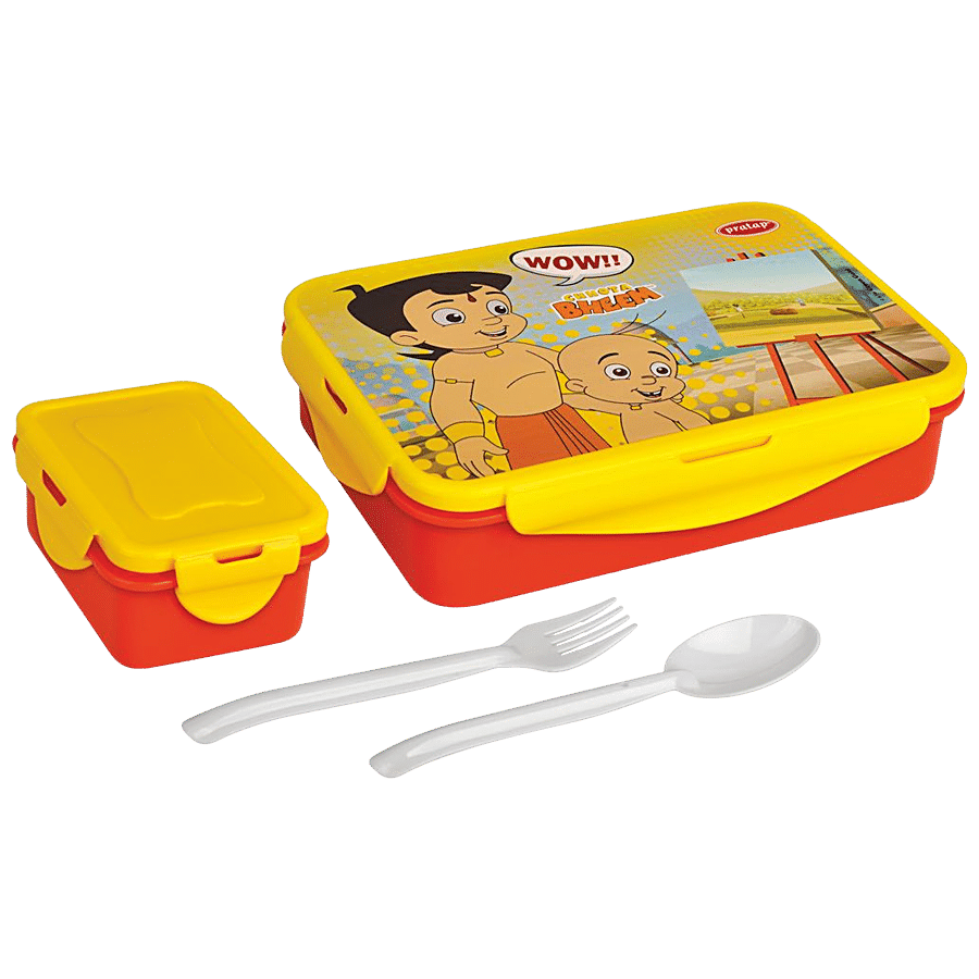 Pratap Hyper Lock Chhota Bheem Lunch Box - Lightweight