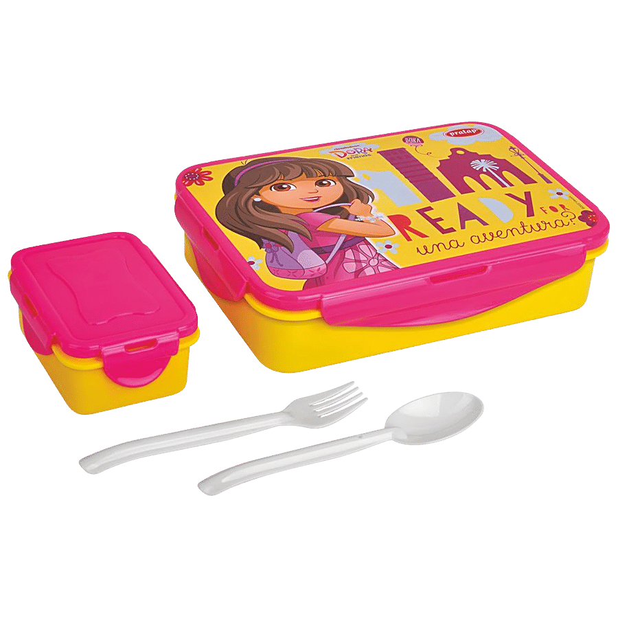 Pratap Hyper Lock Dora & Friends Lunch Box - Lightweight