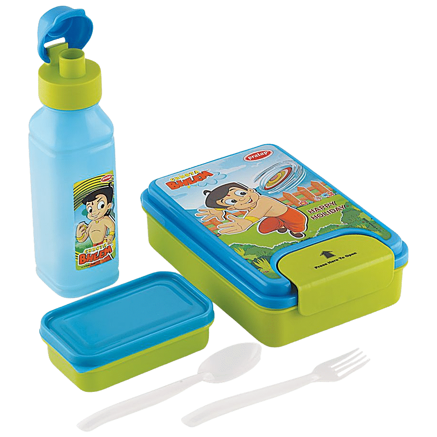 Pratap One Lock Chhota Bheem Lunch Box Set - Big