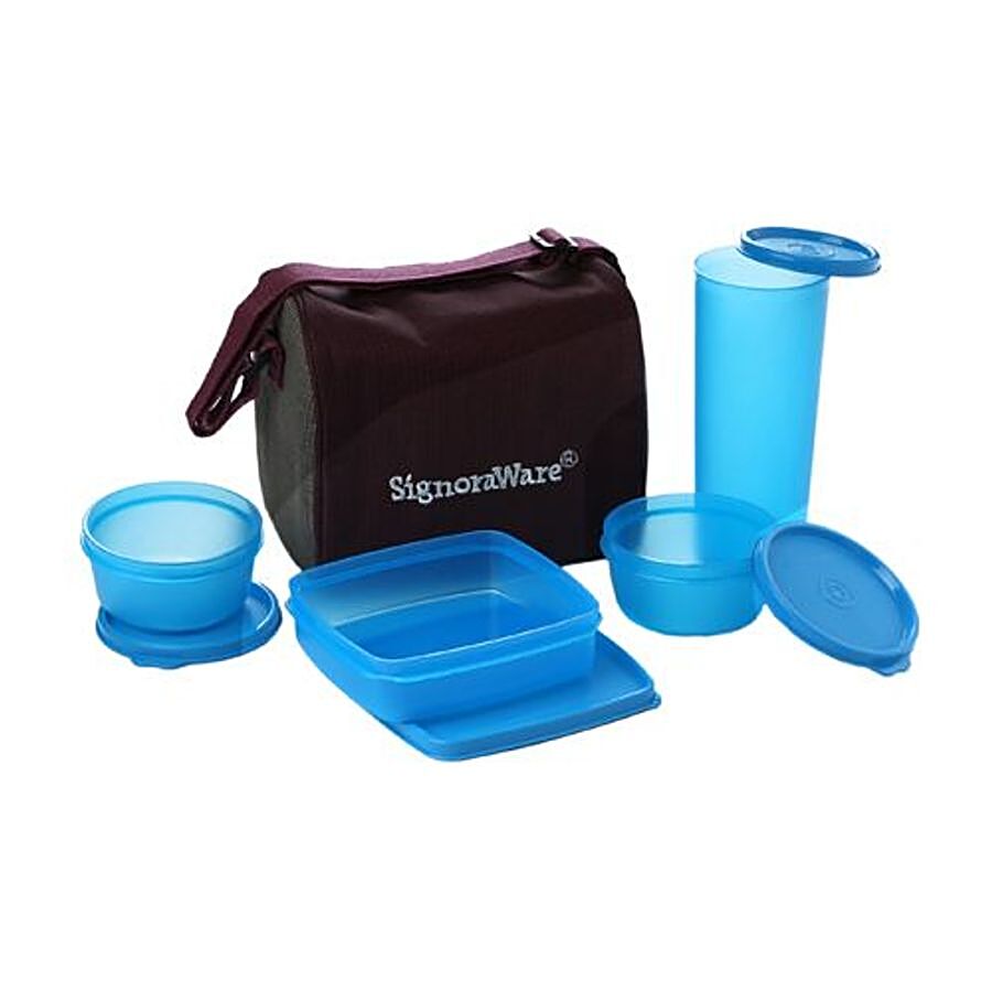 Signoraware Best Lunch Jumbo With Bag - Blue 519