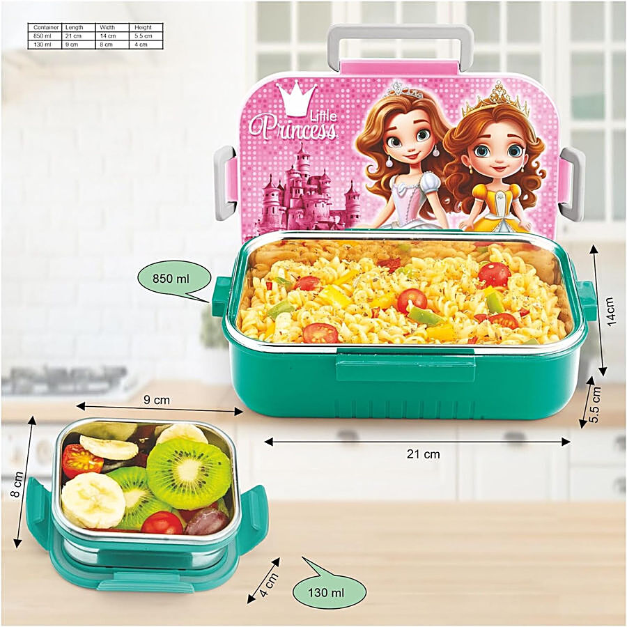 Signoraware Chipmunk Stainless Steel Insulated Kids Lunch Box - With Container