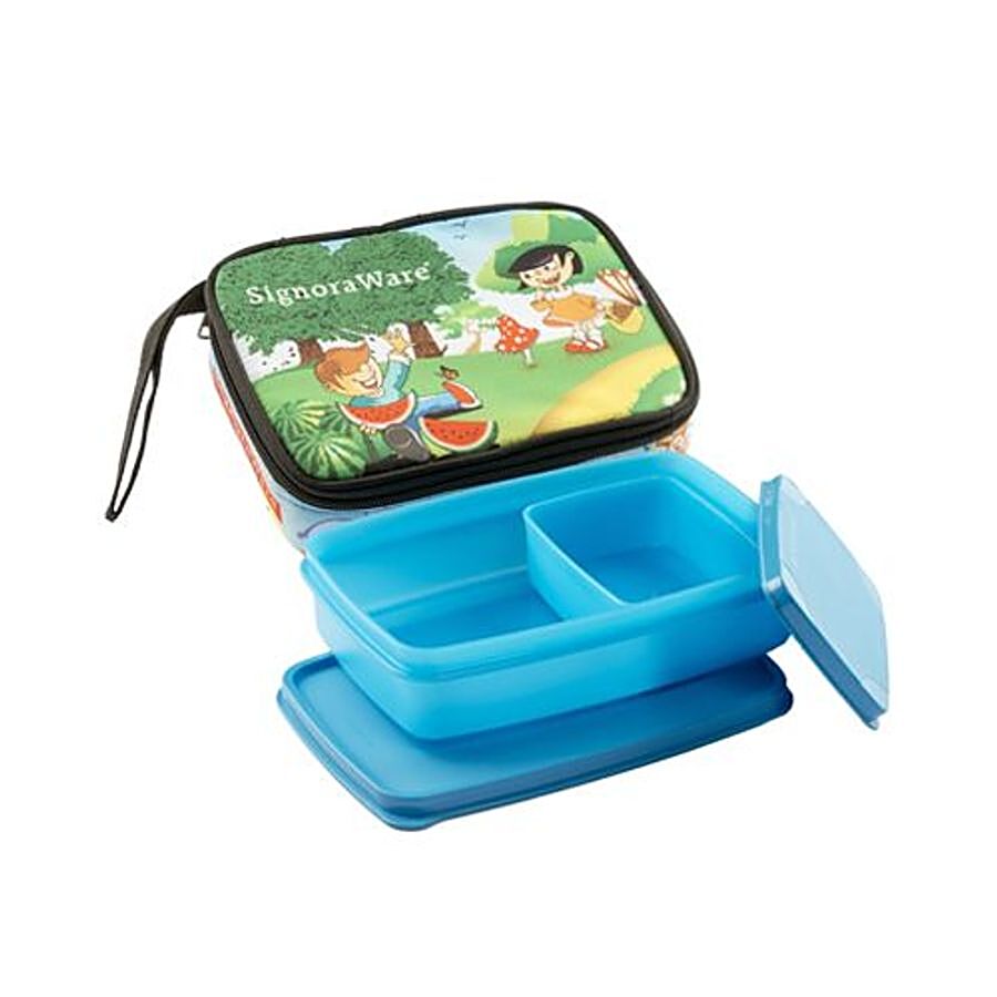 Signoraware Kids Friends Compact Lunch Small - Blue