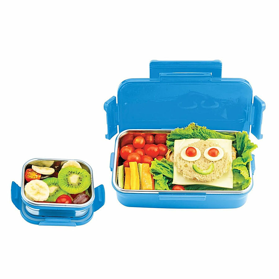 Signoraware Nugget Stainless Steel Insulated Kids Lunch Box - With Container