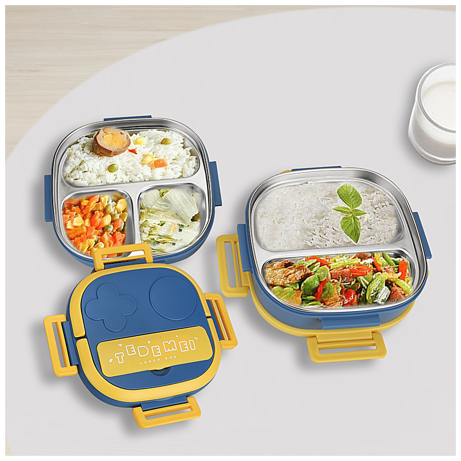 Tedemei 2 Layer Lunch Box - Stainless Steel Interior