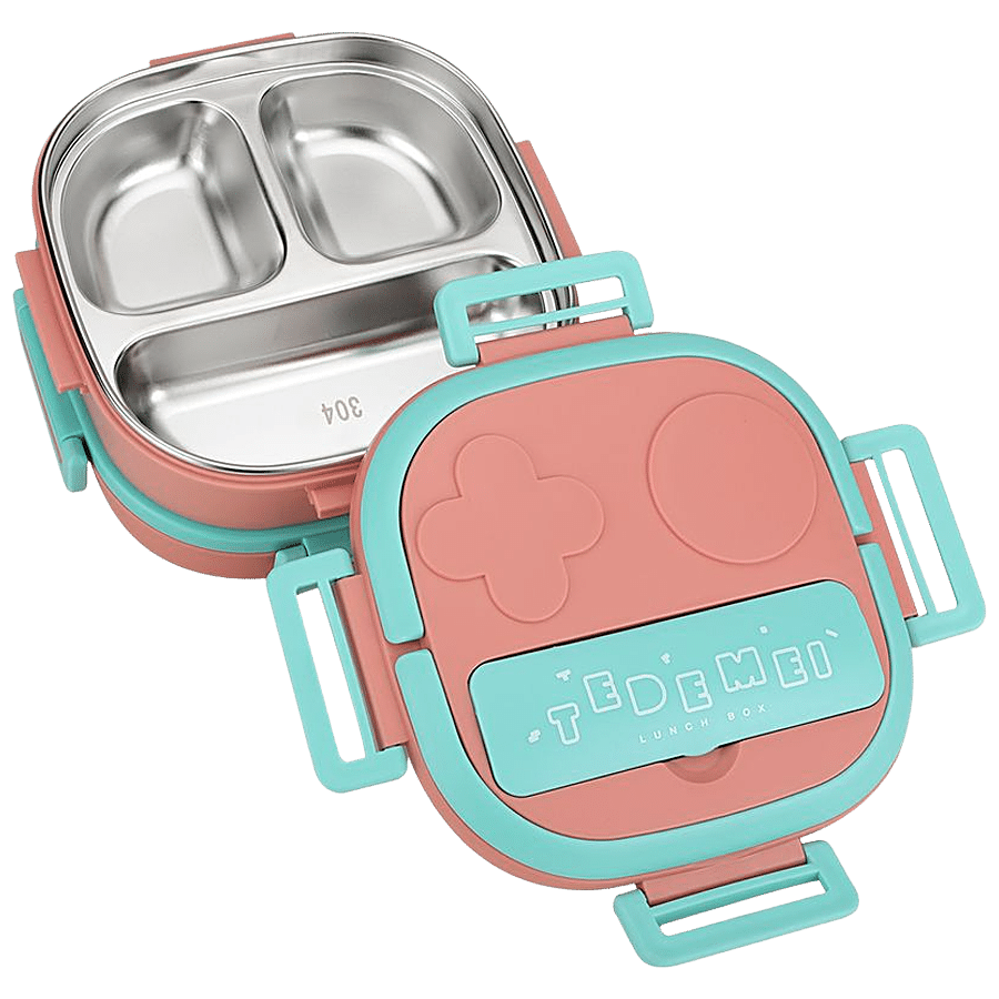 Tedemei 2 Layer Lunch Box - Stainless Steel Interior