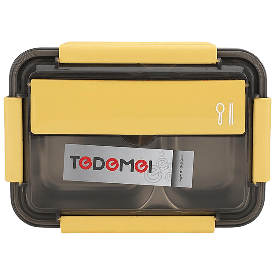 Tedemei Lunch Box 2 Compartment - Yellow