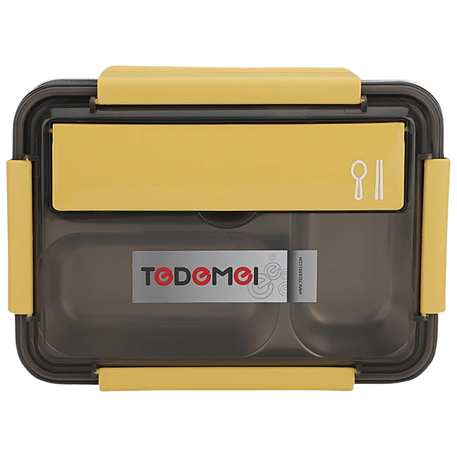 Tedemei Lunch Box 3 Compartment - Yellow