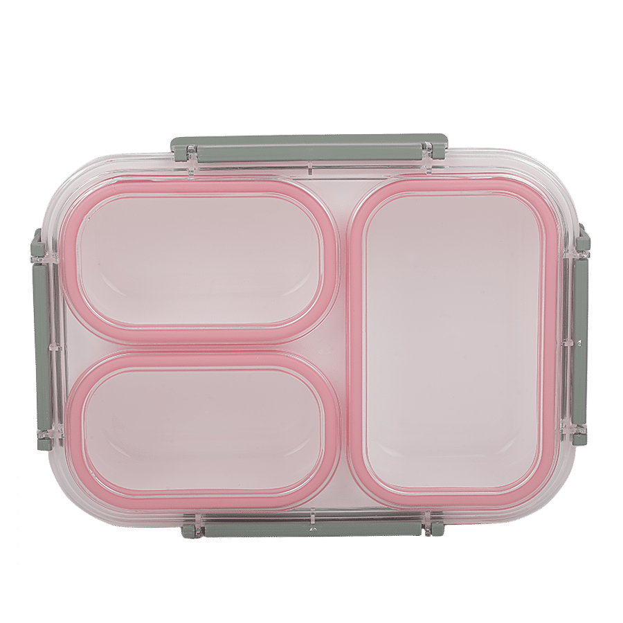 Tedemei Plastic Lunch Box - Pink